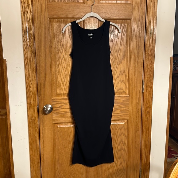 Isabel Maternity by Ingrid & Isabel Dresses & Skirts - Simple Black Sleeveless Scoop Neck Maternity T-Shirt Dress- isabel mater…